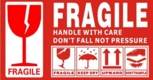 Handle with care logo