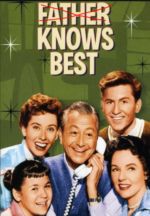 Image of TV show Father Knows Best with the word Father crossed out